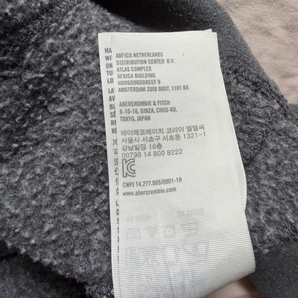 Hollister Mens So Calif Logo Hoodie Gray Pullover Sweatshirt Size M - Picture 11 of 11